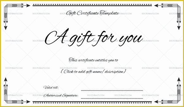 Free Business Gift Certificate Template with Logo Of Business Gift Certificate for Microsoft Word