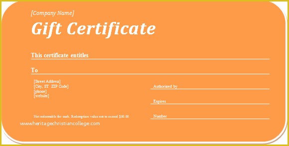 Free Business Gift Certificate Template with Logo Of Business Gift Certificate Template for Word