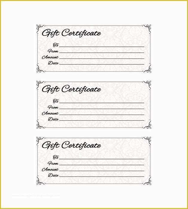 Free Business Gift Certificate Template with Logo Of Classic Antique Gift Certificate
