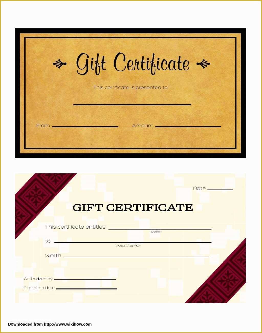 Free Business Gift Certificate Template with Logo Of Cool Design Of Business Gift Certificate Template Brown
