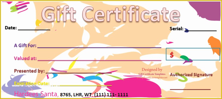 Free Business Gift Certificate Template with Logo Of Gift Certificate Templates