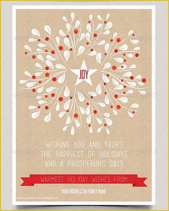 Free Business Holiday Card Templates Of 23 Holiday Card Templates Psd Ai Eps