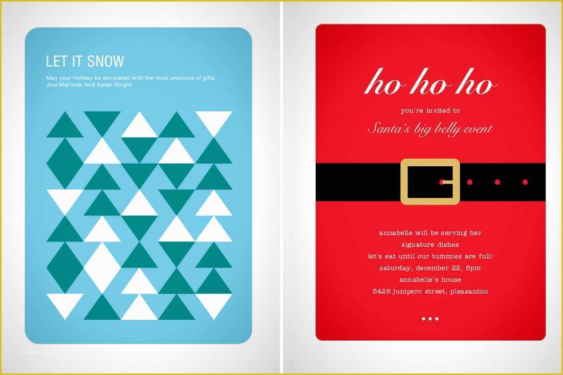 Free Business Holiday Card Templates Of Business Card Templates for Christmas – Fun for Christmas