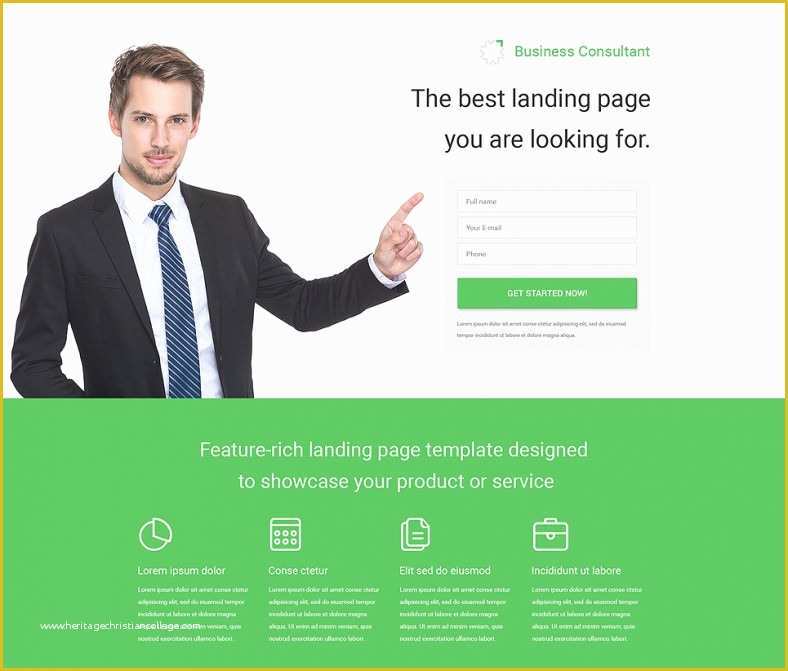 Free Business Landing Page Templates Of 11 Best Business Landing Page Templates