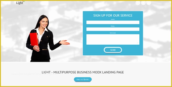 Free Business Landing Page Templates Of 14 Responsive Modx Templates Free Website themes