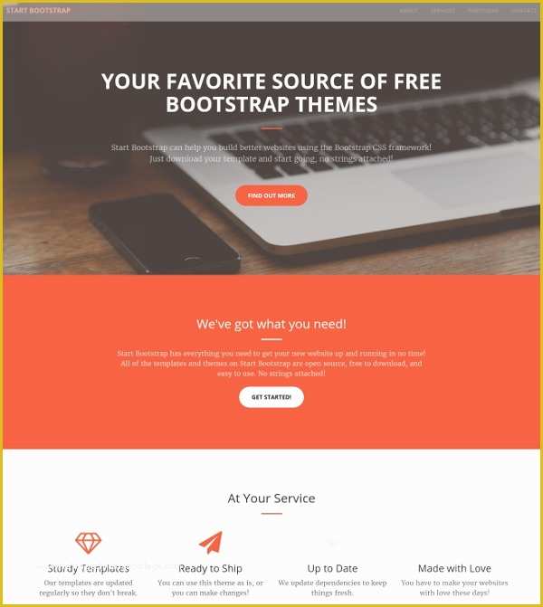 Free Business Landing Page Templates Of 16 Bootstrap Landing Page themes & Templates