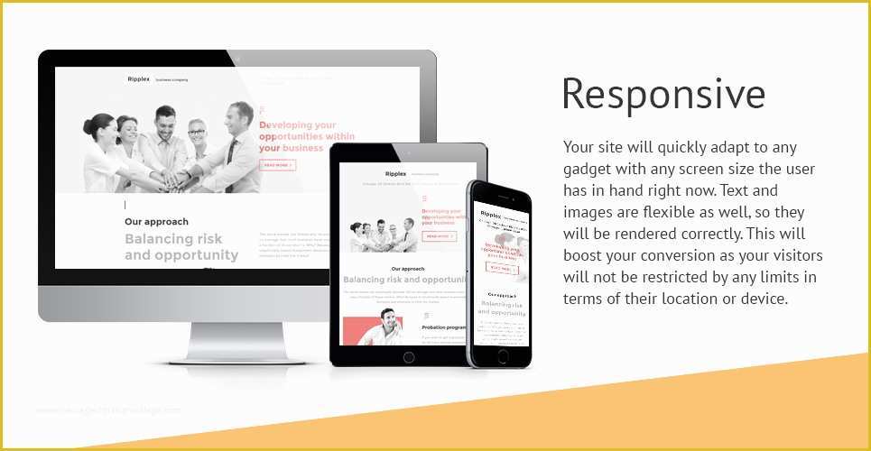 Free Business Landing Page Templates Of Business Responsive Landing Page Template