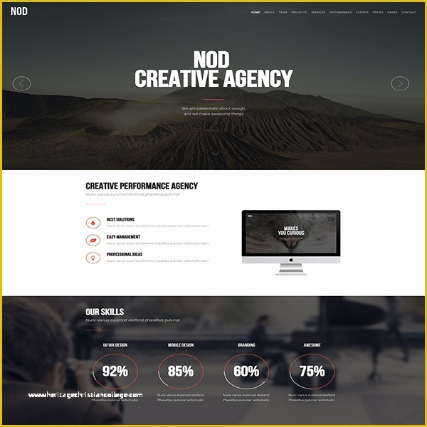 Free Business Landing Page Templates Of Nod Business Landing Page HTML Template