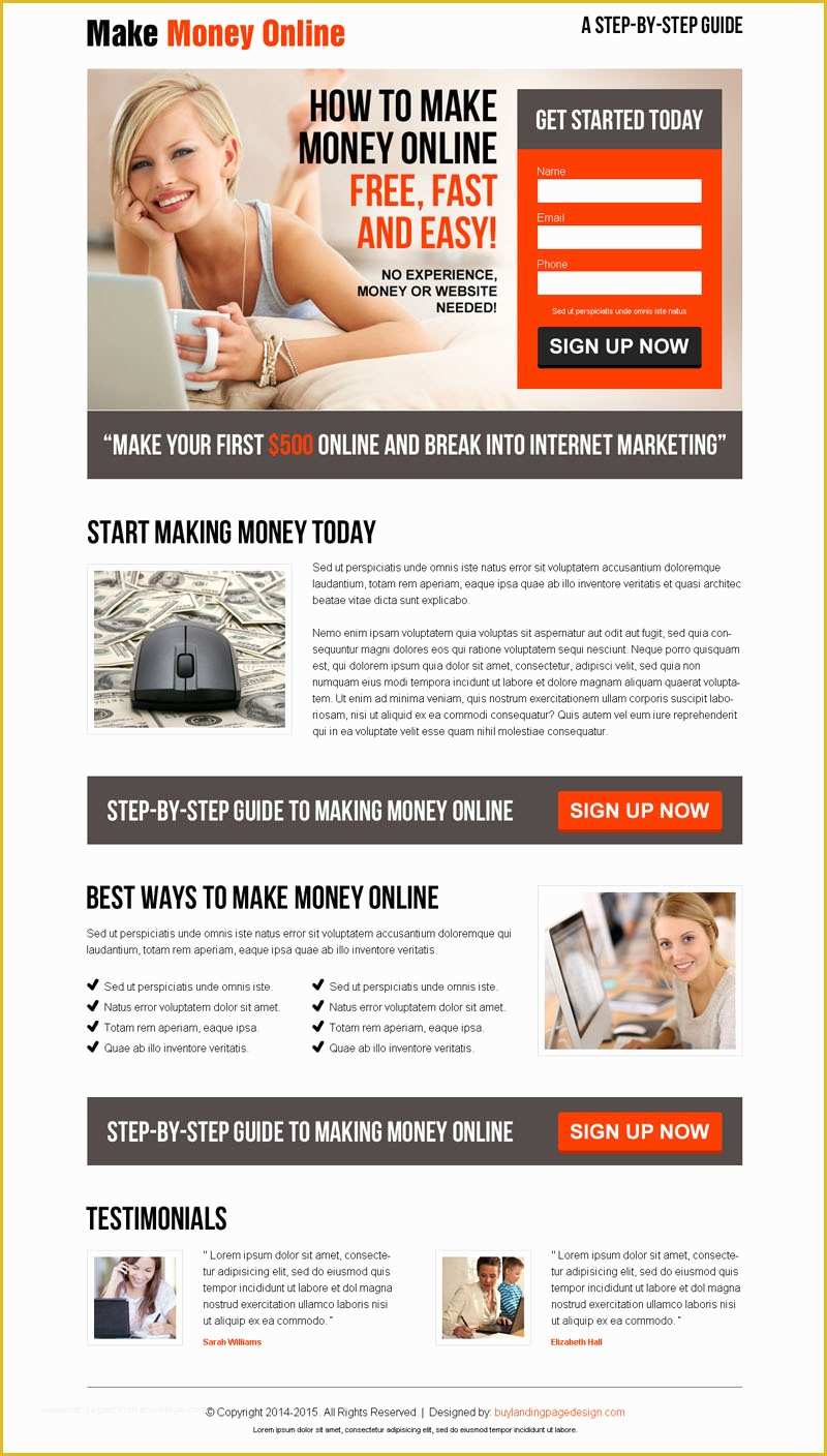 Free Business Landing Page Templates Of top 40 Mobile Responsive Landing Pages for Us Business