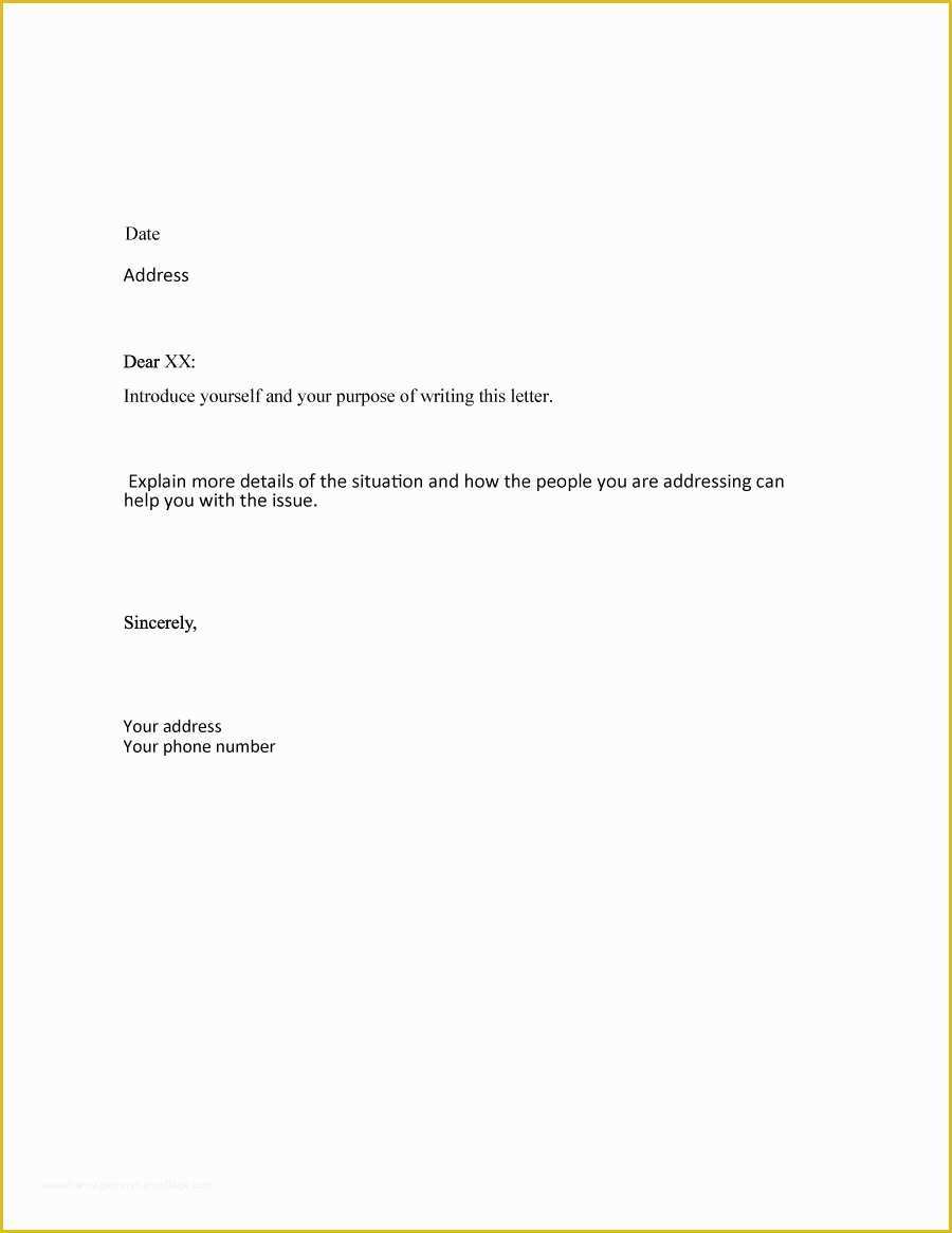 Free Business Letter format Template Of 35 formal Business Letter format Templates & Examples