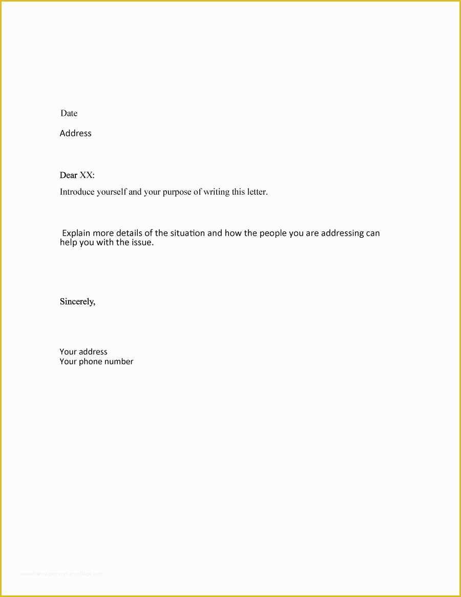 Free Business Letter format Template Of 35 formal Business Letter format Templates &amp; Examples
