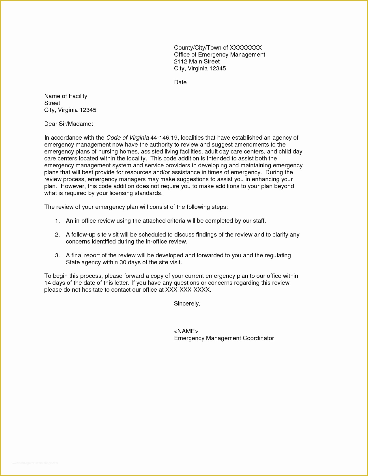52 Free Business Letter format Template