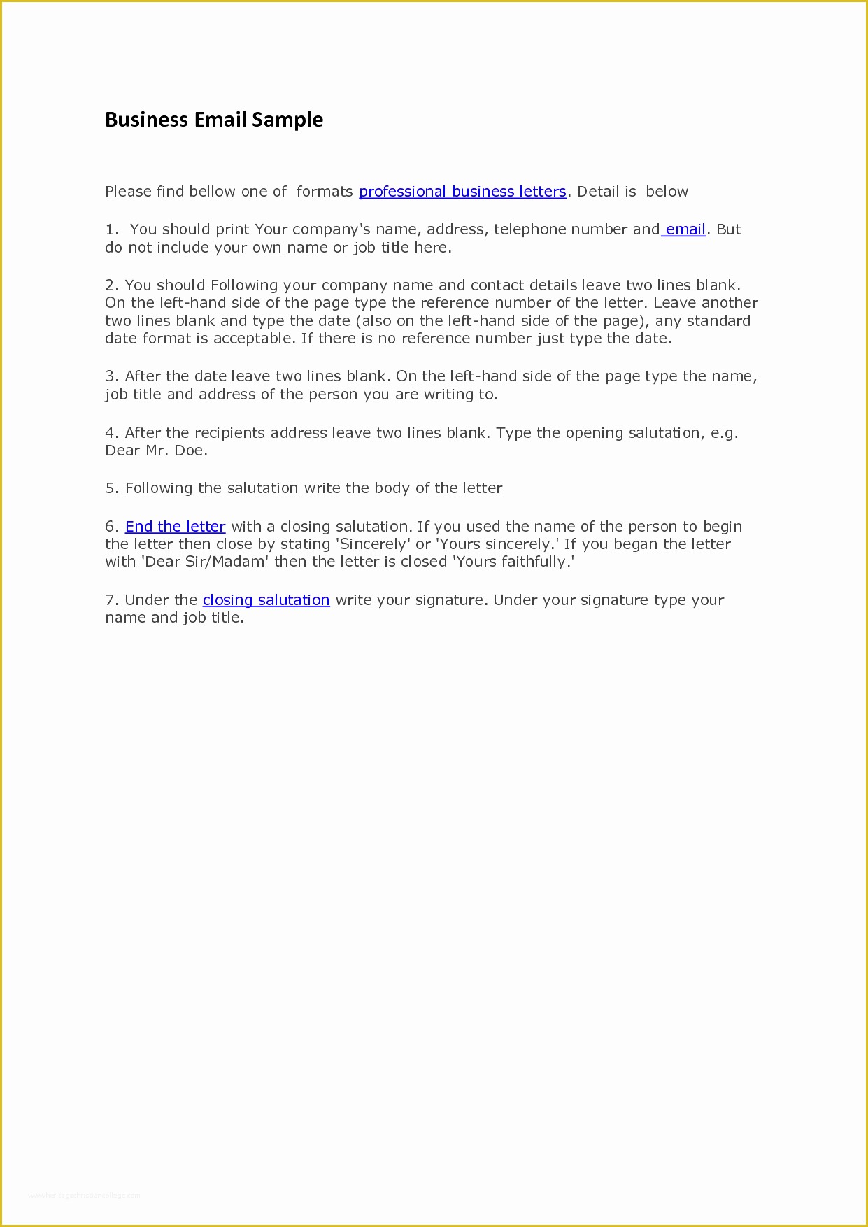 Free Business Letter format Template Of Business Sales Letter Mughals