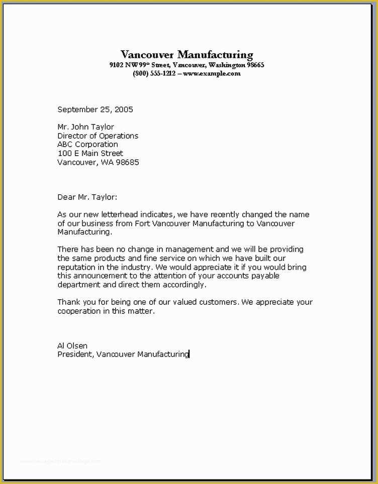 Free Business Letter format Template Of Importance Knowing the Business Letter format