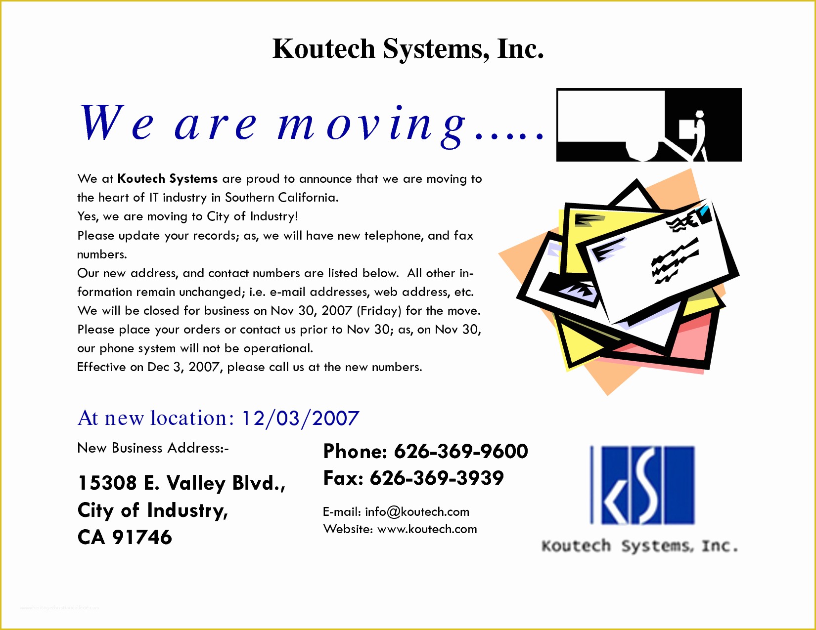 Free Business Moving Announcement Template Of 10 Best Of Notice Relocation Business Business