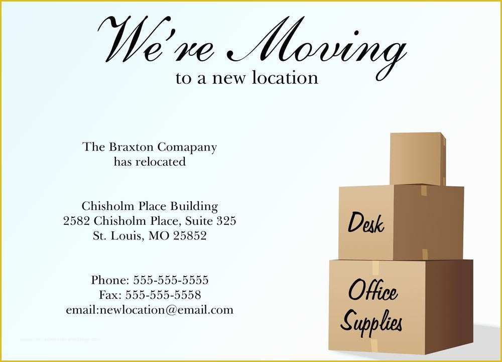 Free Business Moving Announcement Template Of 9 Best Of Business Moving Postcard Templates