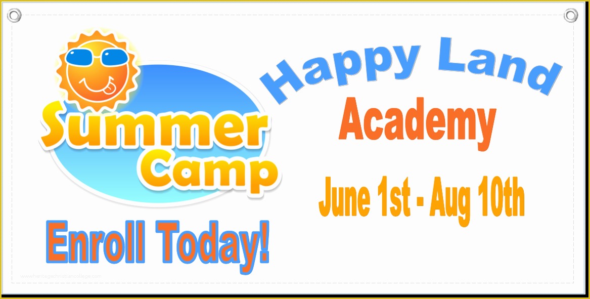 Free Business Plan Template for Summer Camp Of Summer Camp Banner Template 1 Child Care Owner