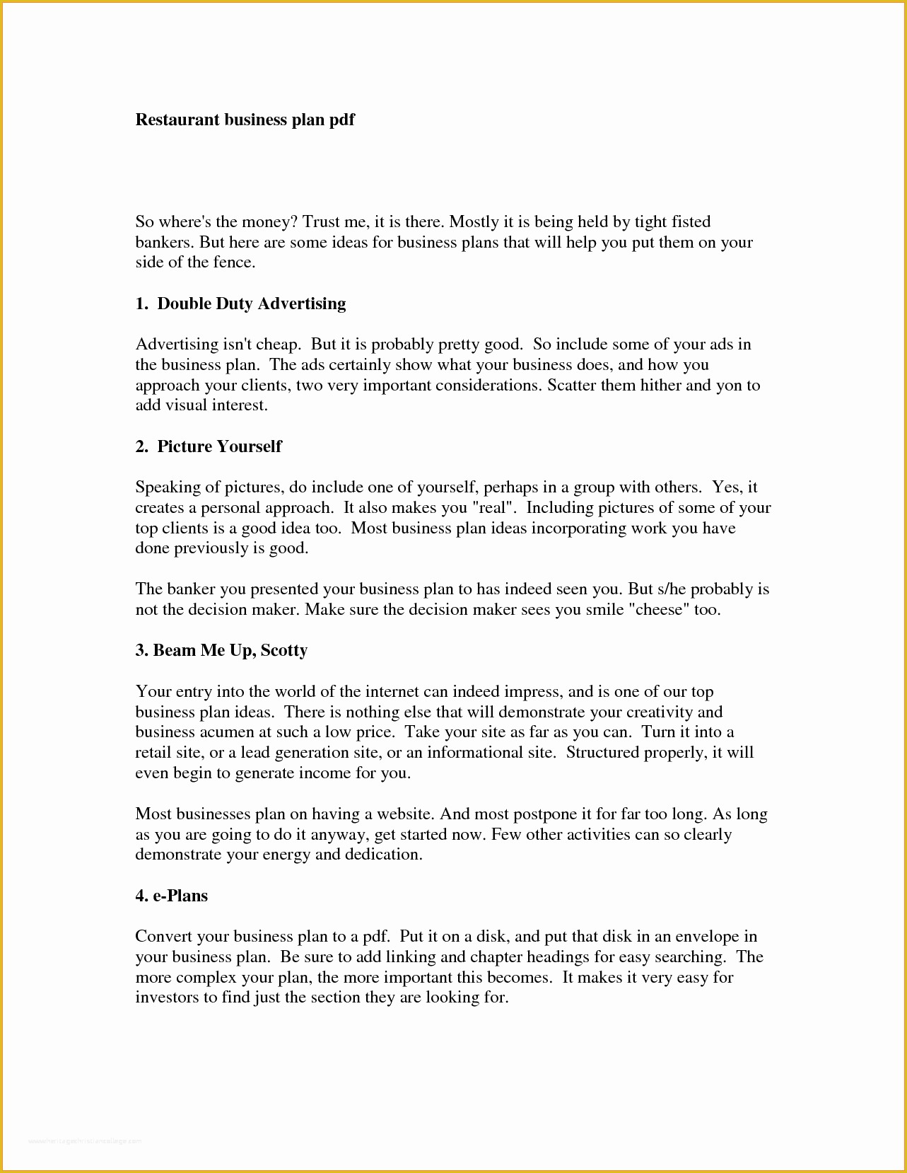 Free Business Plan Template Pdf Of 5 Sample Of A Business Proposal Pdf