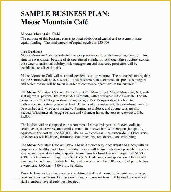 Free Business Plan Template Pdf Of 8 Free Business Plan Templates Download Free Documents