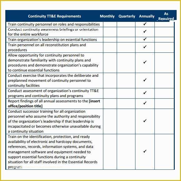 Free Business Plan Template Pdf Of Business Continuity Plan Template