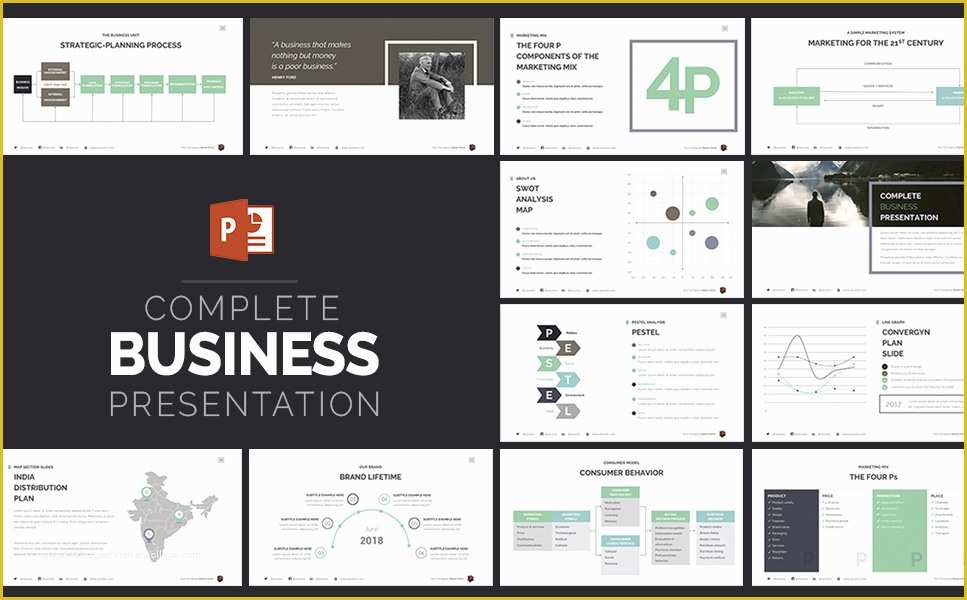 Free Business Powerpoint Templates 2017 Of Plete Business Presentation Powerpoint Template