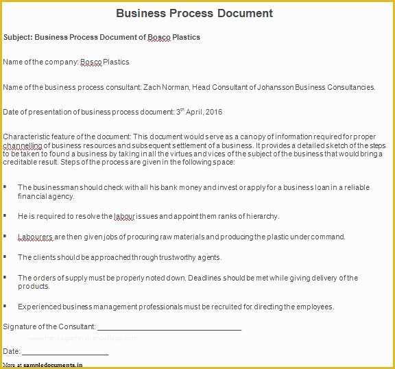 Free Business Process Documentation Template Of 10 Best Of Business Process Documentation Example