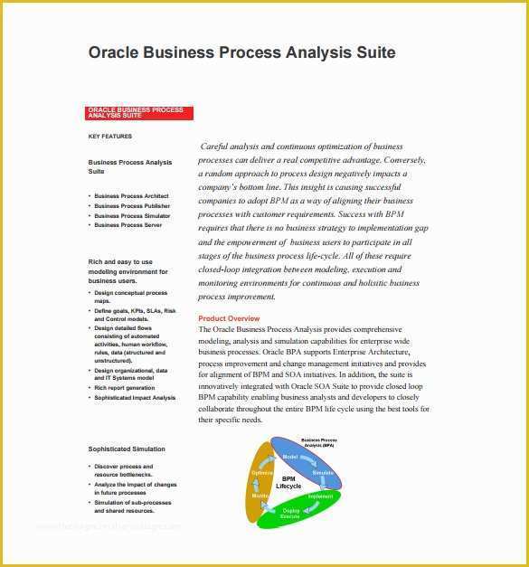 Free Business Process Template Of 16 Analysis Templates Doc Pdf Excel