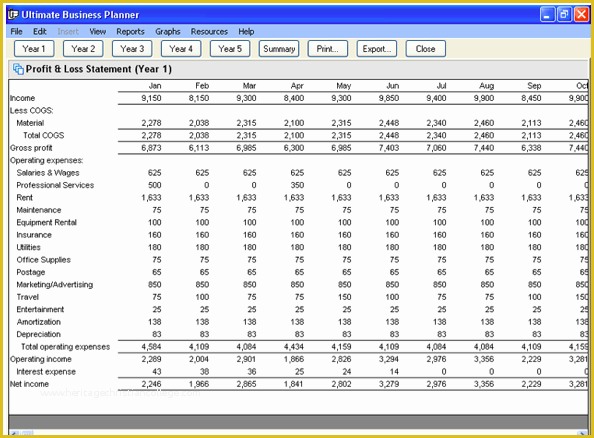 Free Business Projection Template Of Quickbooks Enterprise Case Study Planning Quickbooks