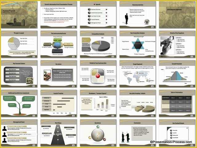 Free Business Proposal Ppt Template Of Business Proposal Powerpoint Template Set