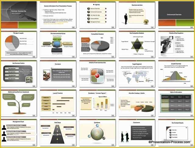 Free Business Proposal Ppt Template Of Business Success Key Powerpoint Template
