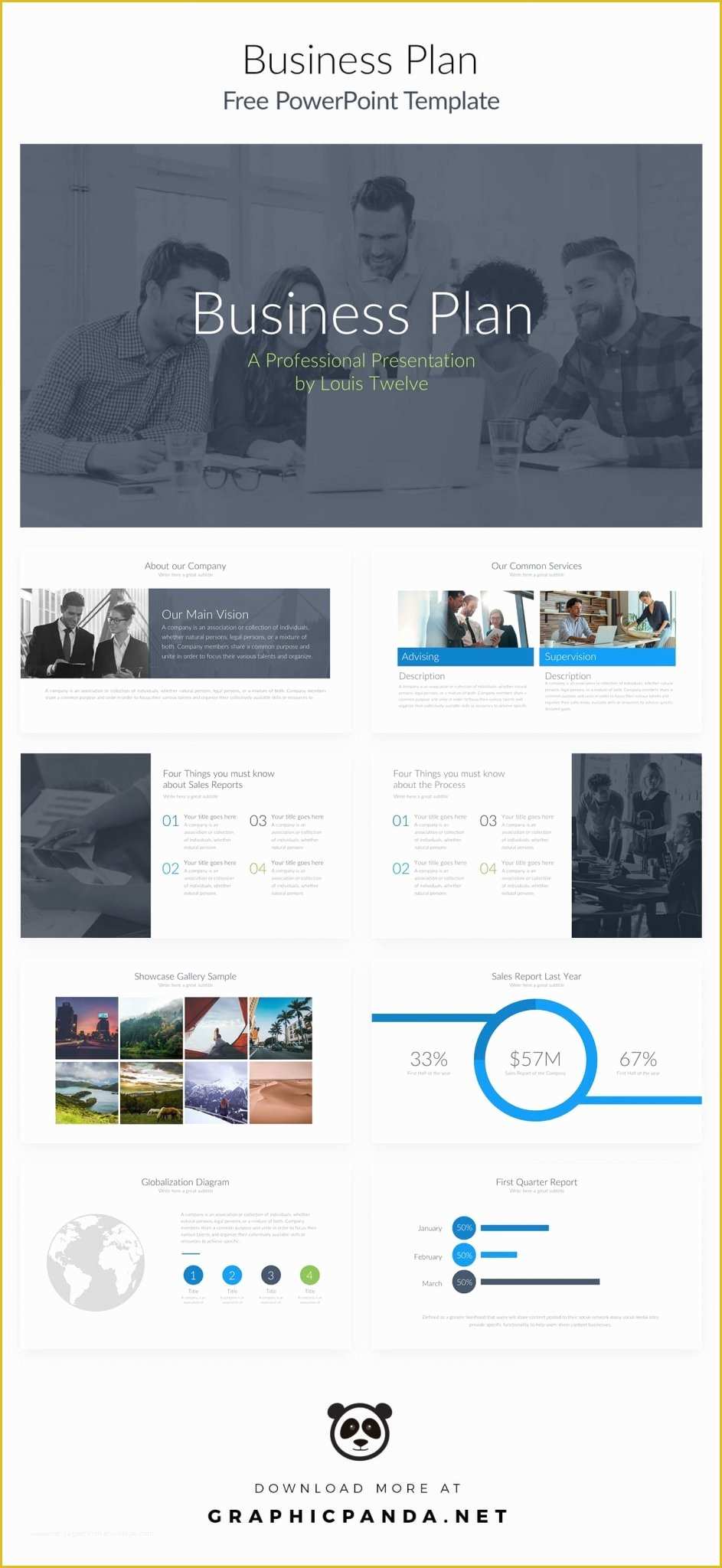 Free Business Proposal Ppt Template Of Free Business Plan Powerpoint Presentation Template