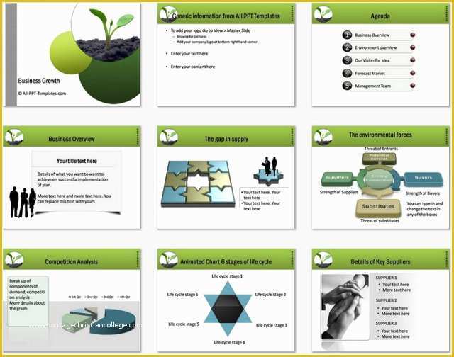 Free Business Proposal Ppt Template Of Powerpoint Business Plan Growth Template