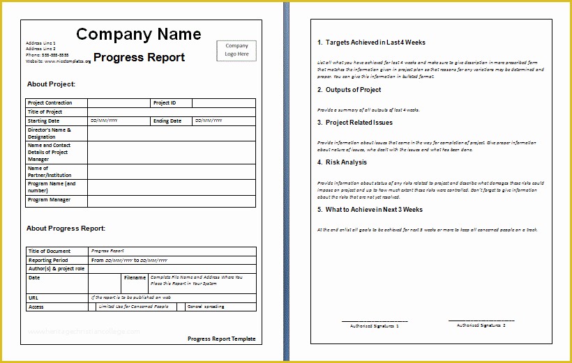 Free Business Report Template Of 10 Weekly Report Templates