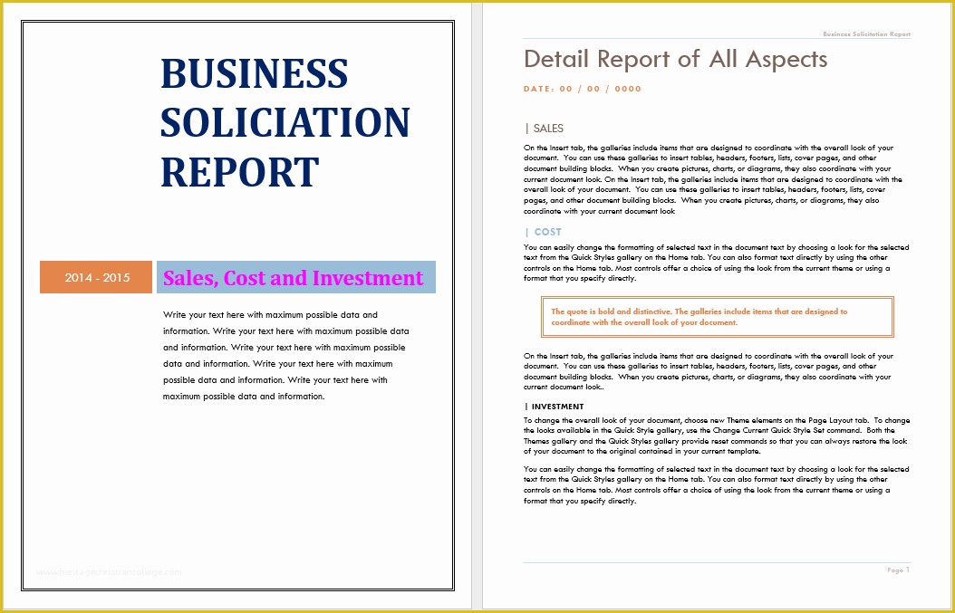 Free Business Report Template Of 12 Free Annual Business Report Templates Word Templates