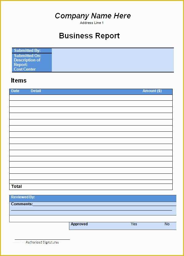 Free Business Report Template Of 19 Sample Business Report Templates
