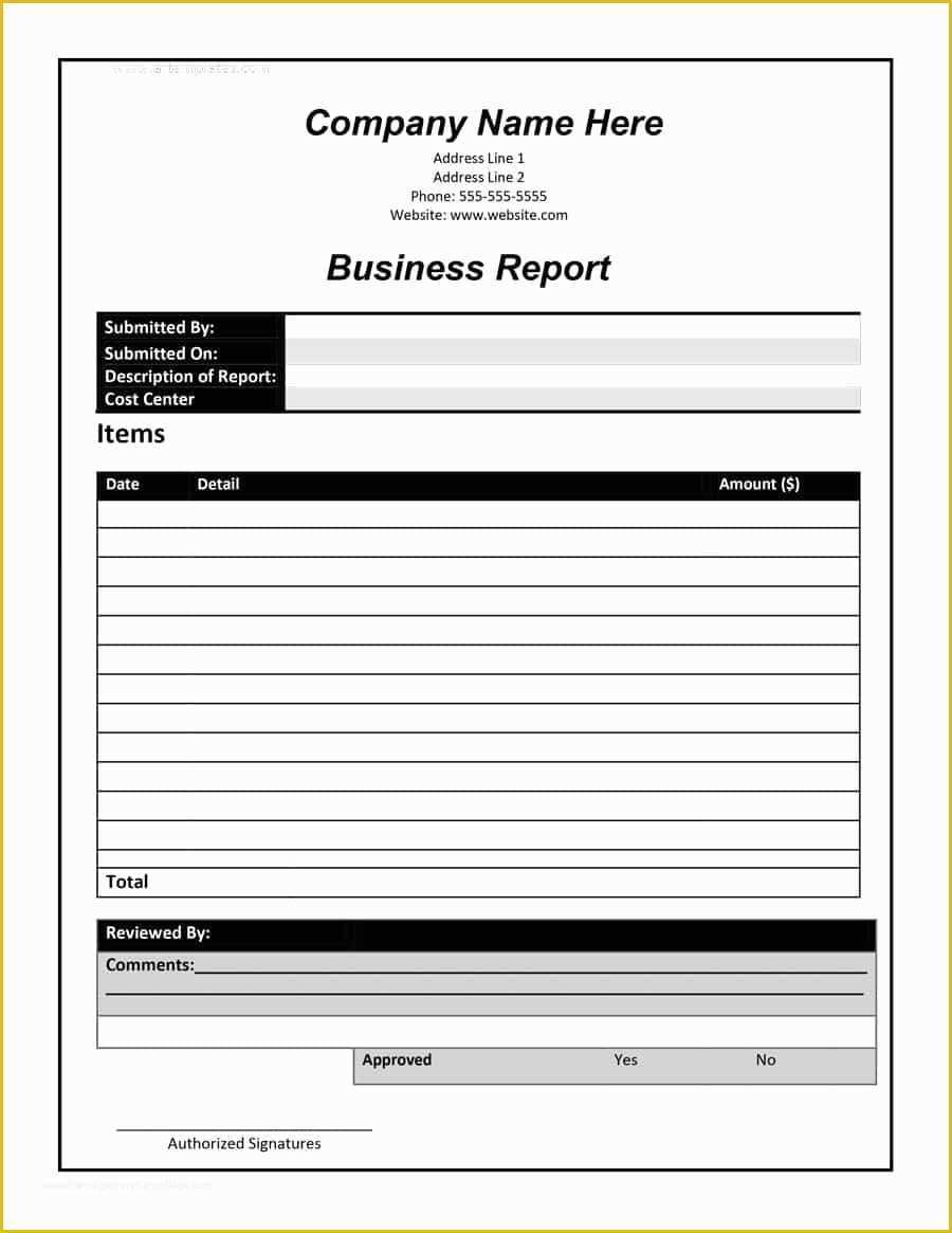 Free Business Report Template Of 30 Business Report Templates &amp; format Examples Template Lab