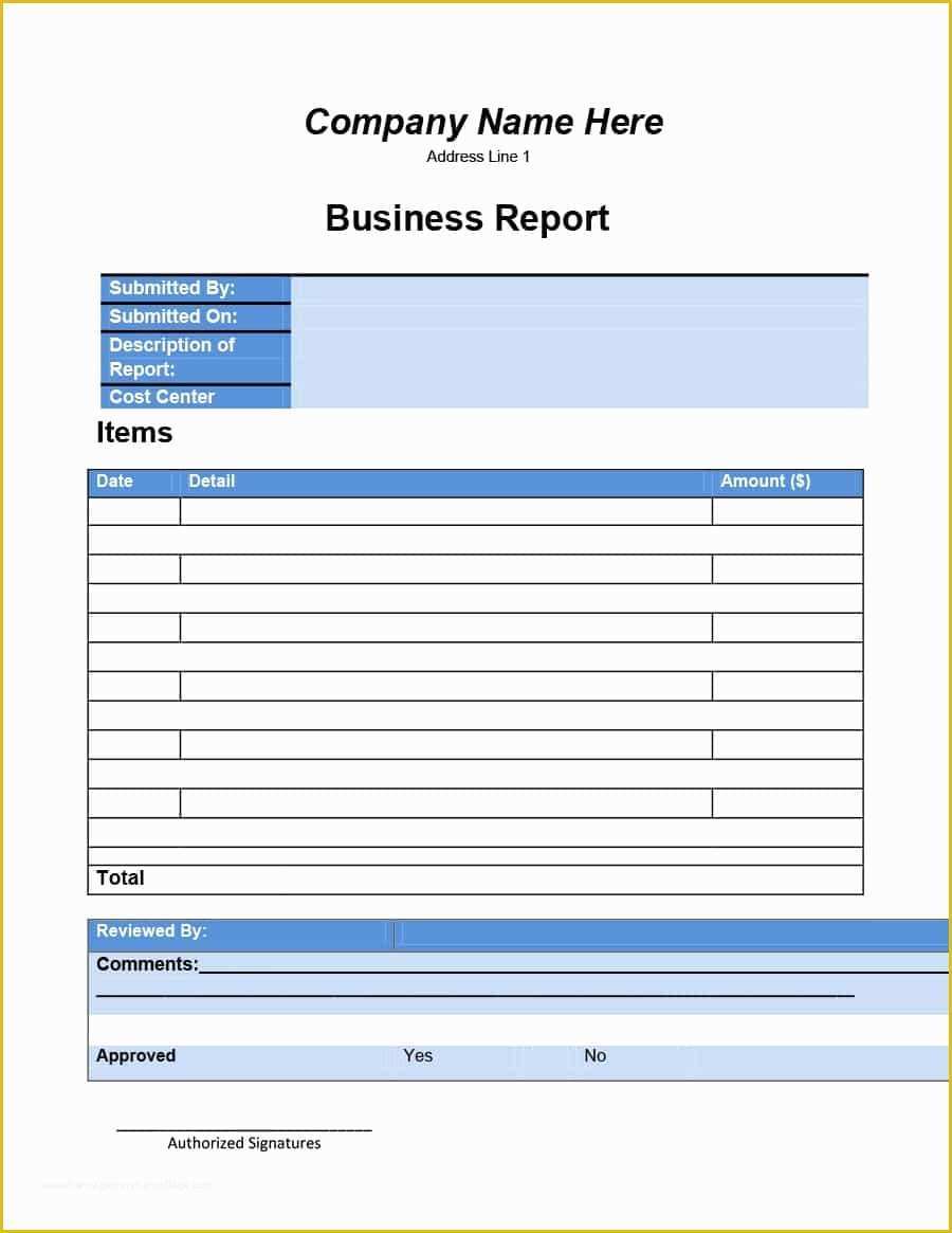 Free Business Report Template Of 30 Business Report Templates & format Examples Template Lab
