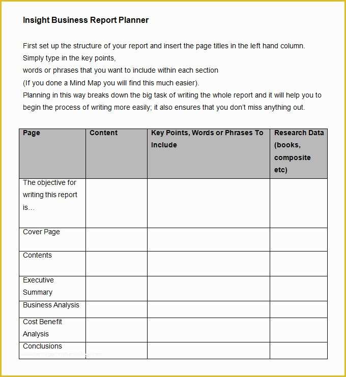 Free Business Report Template Of 35 Business Report Template Free Sample Example