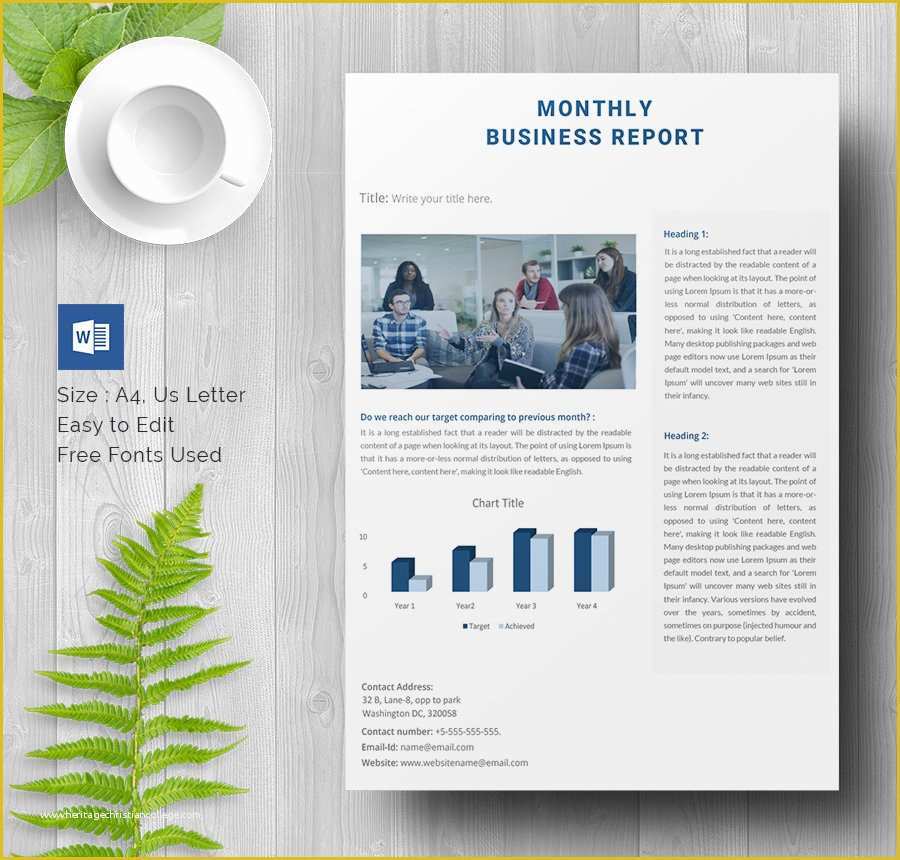 Free Business Report Template Of 40 Business Report Templates Google Docs Apple Pages