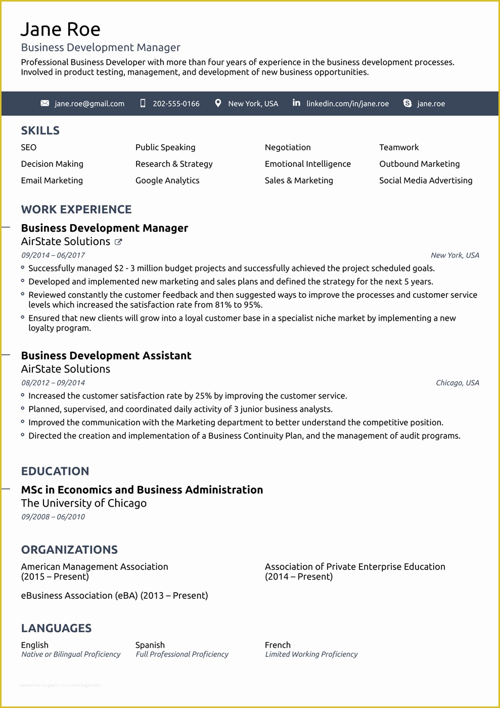 Free Business Resume Template 2018 Of 2018 Professional Resume Templates as they Should Be [8 ]