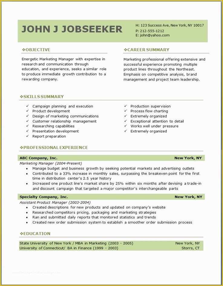 Free Business Resume Template 2018 Of Best Professional Resume format Download