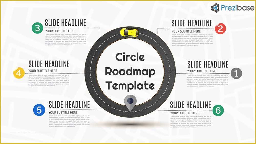 Free Business Roadmap Template Of Circle Roadmap Prezi Template