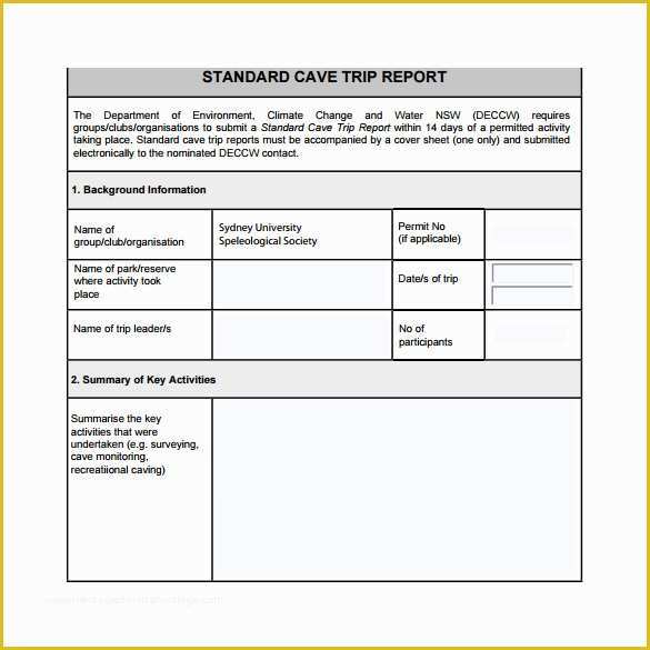 Free Business Trip Report Template Of 25 Sample Trip Reports Word Pdf Google Docs Apple Pages