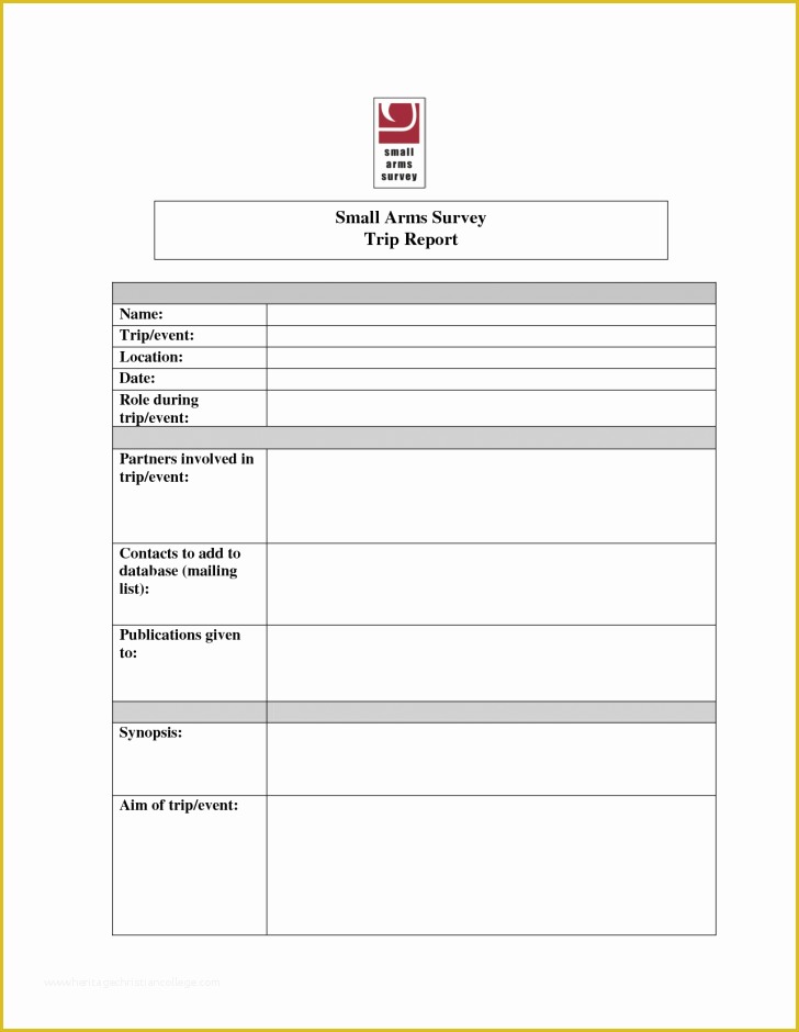 Free Business Trip Report Template Of Report Trip Report Template