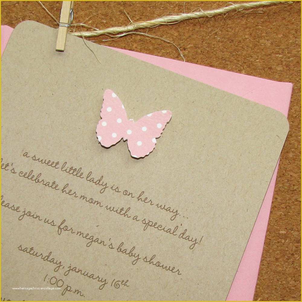 Free butterfly Baby Shower Invitation Templates Of Baby Shower Invitation butterfly