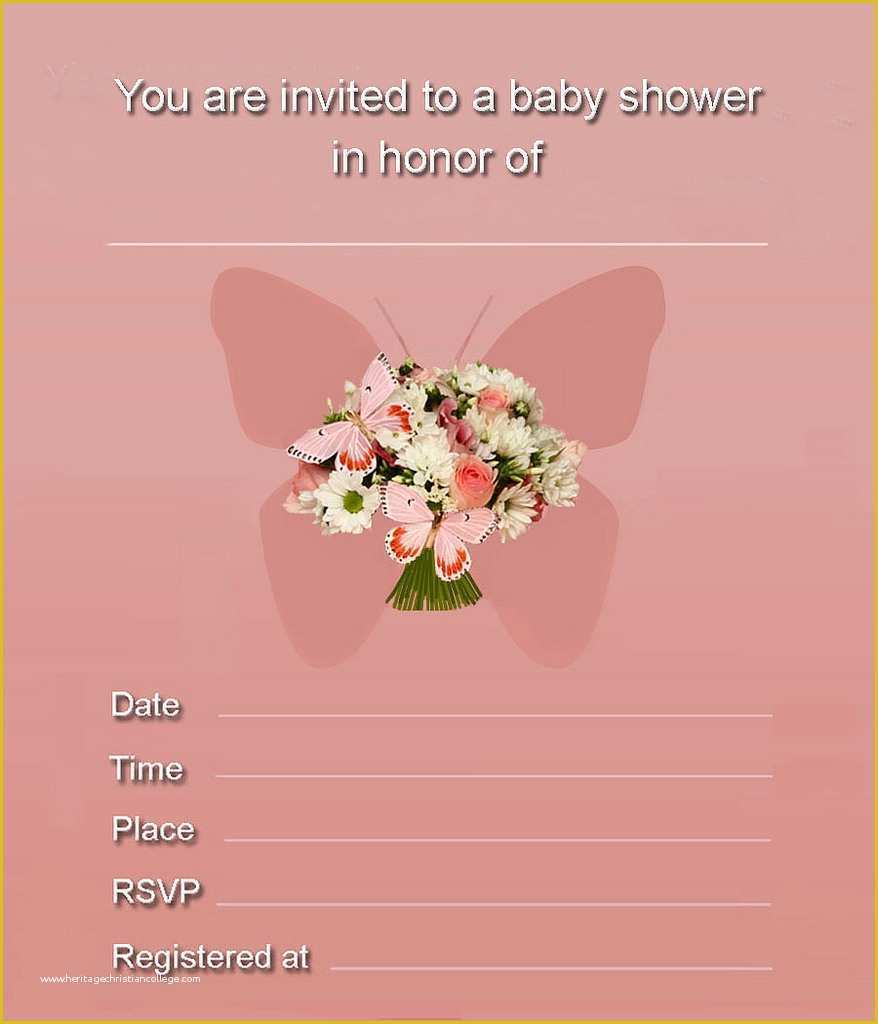 Free butterfly Baby Shower Invitation Templates Of Baby Shower Invitations My Practical Baby Shower Guide