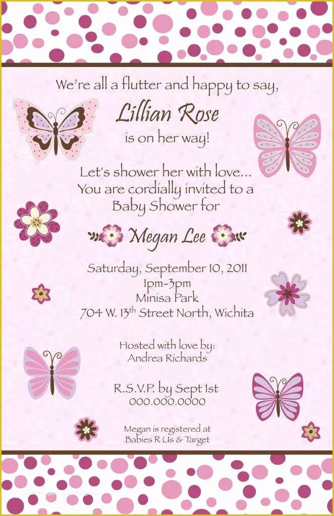 Free butterfly Baby Shower Invitation Templates Of How to Create butterfly Baby Shower Invitations Templates