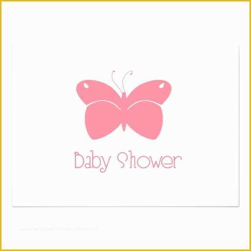 Free butterfly Baby Shower Invitation Templates Of Pink butterfly Baby Shower Invitation 5" X 7" Invitation
