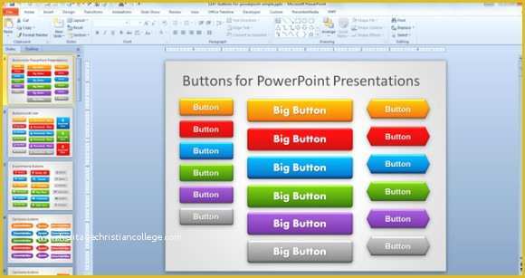 Free button Templates Of Free buttons for Powerpoint Presentations