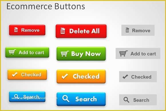 Free button Templates Of Free buttons for Powerpoint Presentations